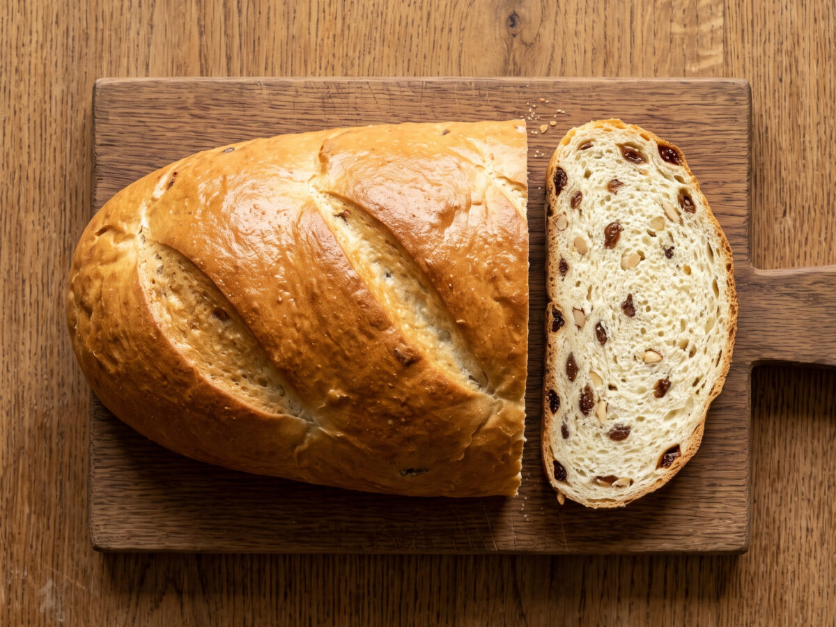 Aachener Poschweck mit Rosinen und Mandeln