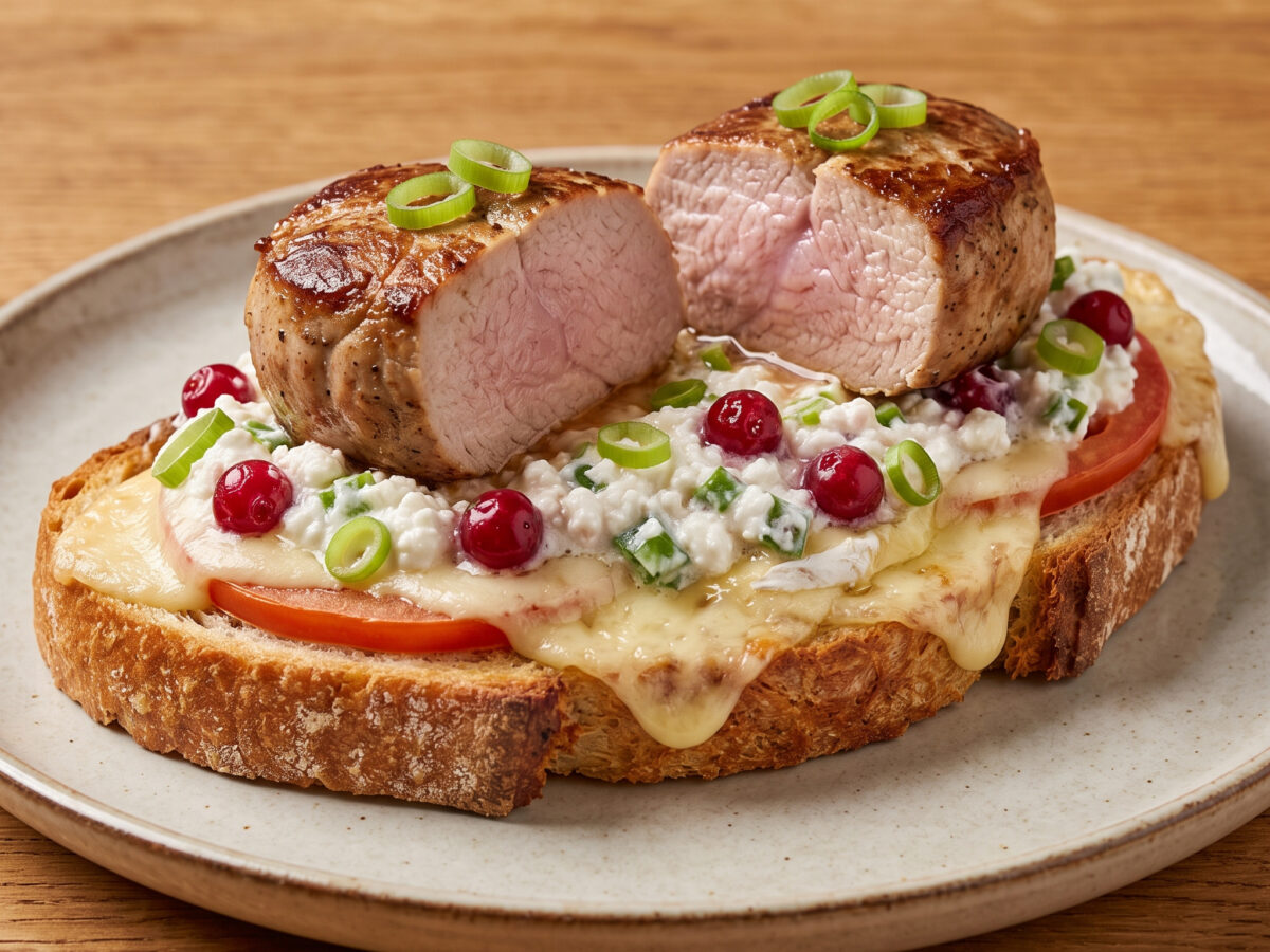 Eine kräftige Brotzeit vom Grill