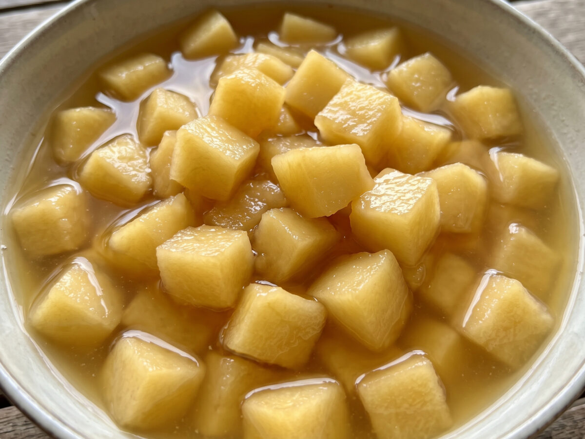 Apfelkompott mit Apfelwein aus Hessen