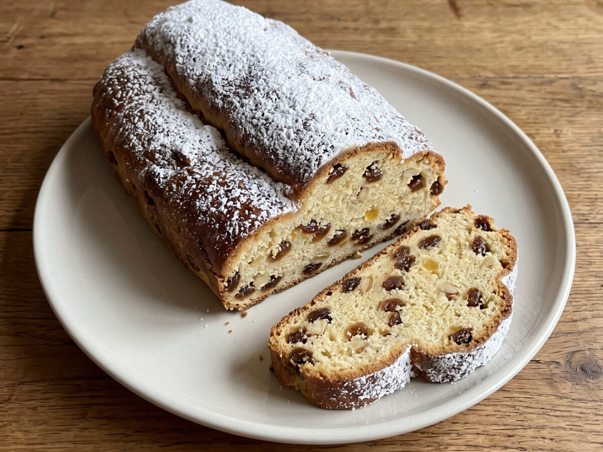 Fruchtige Stollenkrume mit Apfelwein