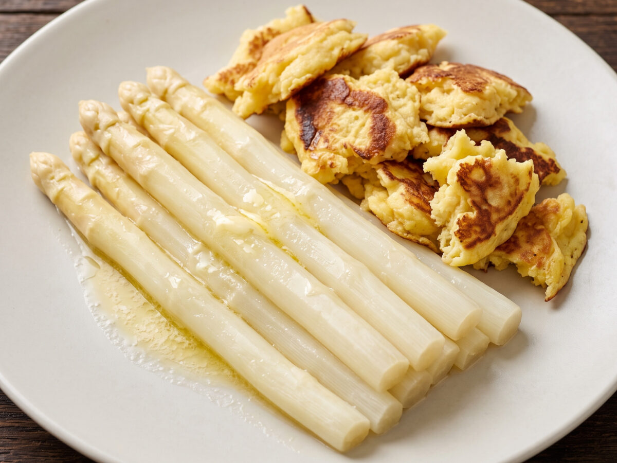 Badischer Spargel mit Kratzete: ein Frühlingsklassiker
