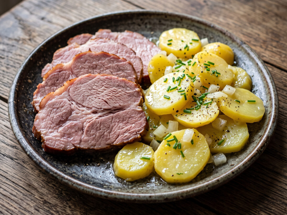 Badisches Schäufele mit lauwarmem Kartoffelsalat