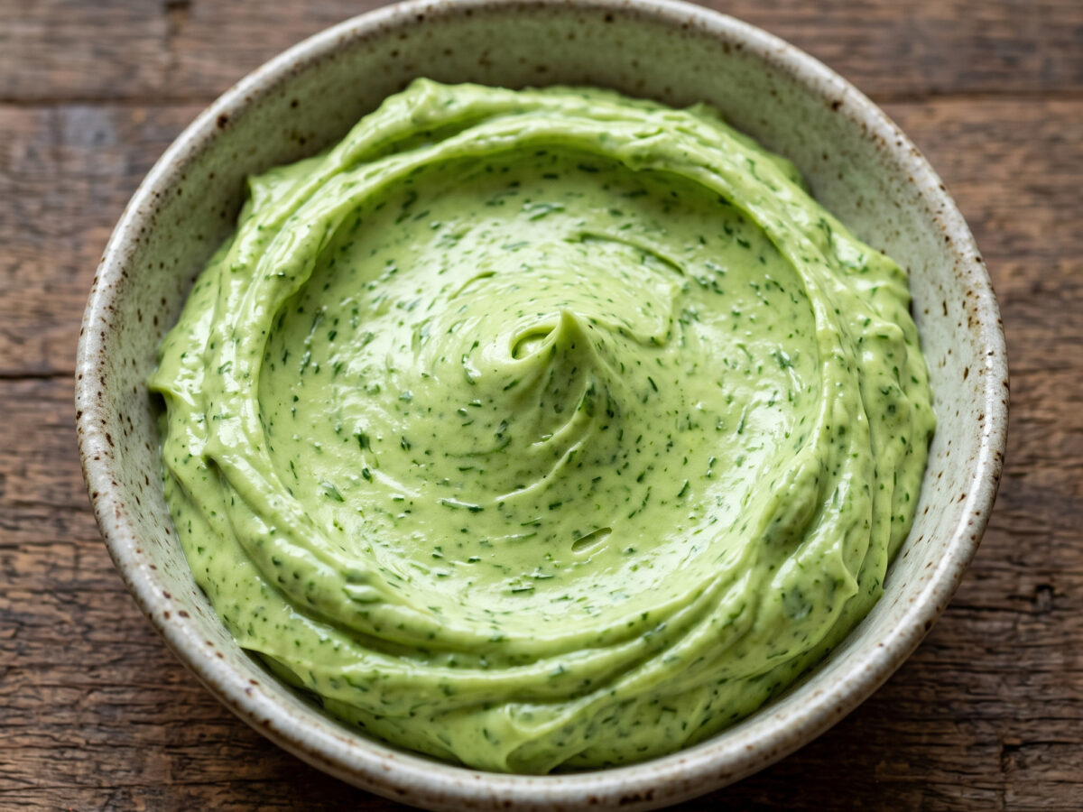 Frühlingsgrüne Würzbutter