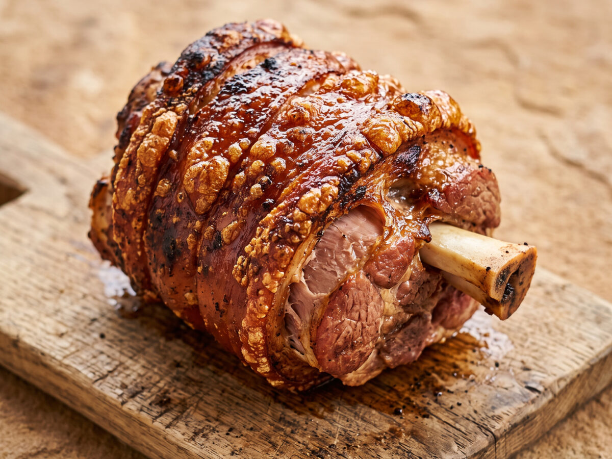 Bayerische Schweinshaxe vom Grill