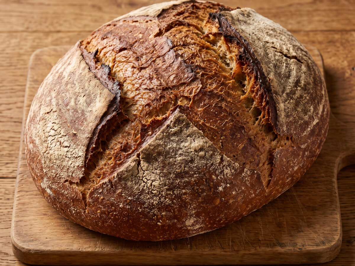 Bayerisches Bauernbrot mit Roggen und Weizen