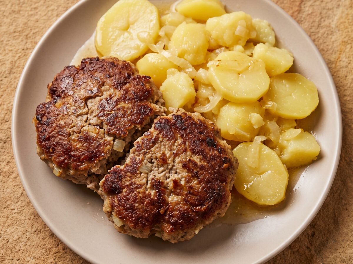 Berliner Buletten mit Kartoffelsalat