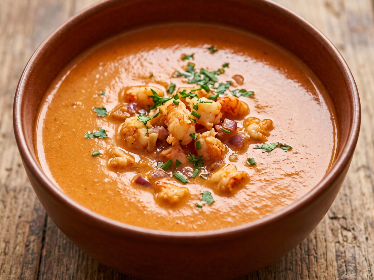 Bodensee-Krebssuppe mit Kamberkrebsen