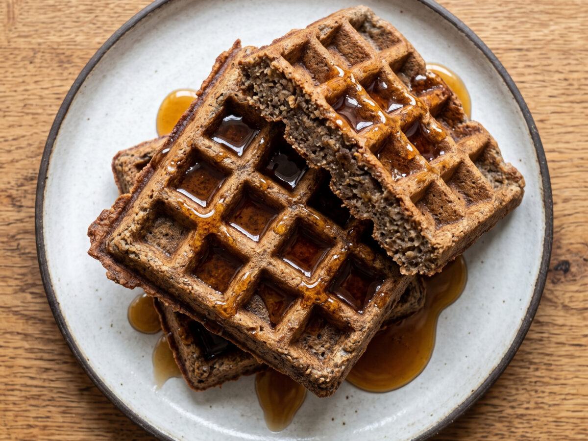 Buchweizenwaffeln mit Heidehonig
