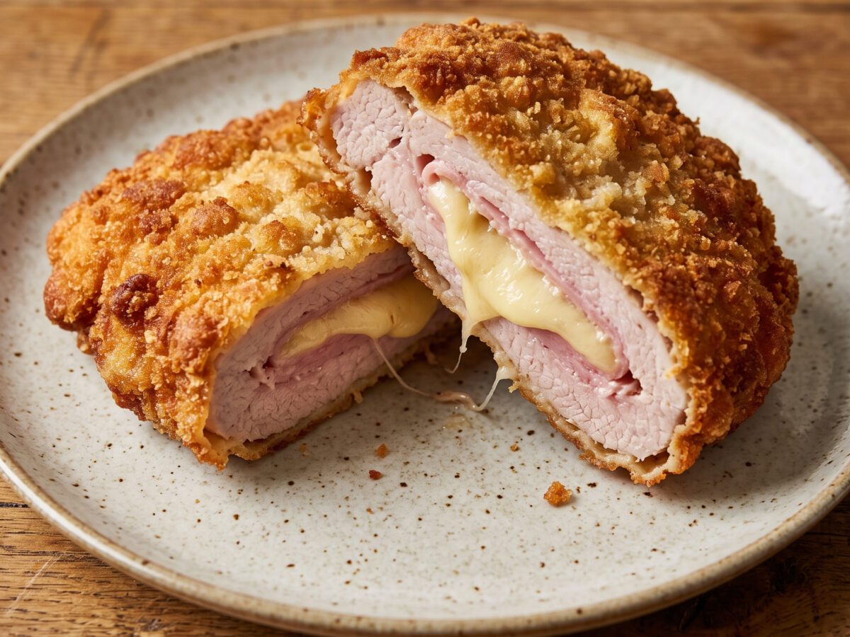 Cordon bleu vom Schwein mit Petersilienkartoffeln