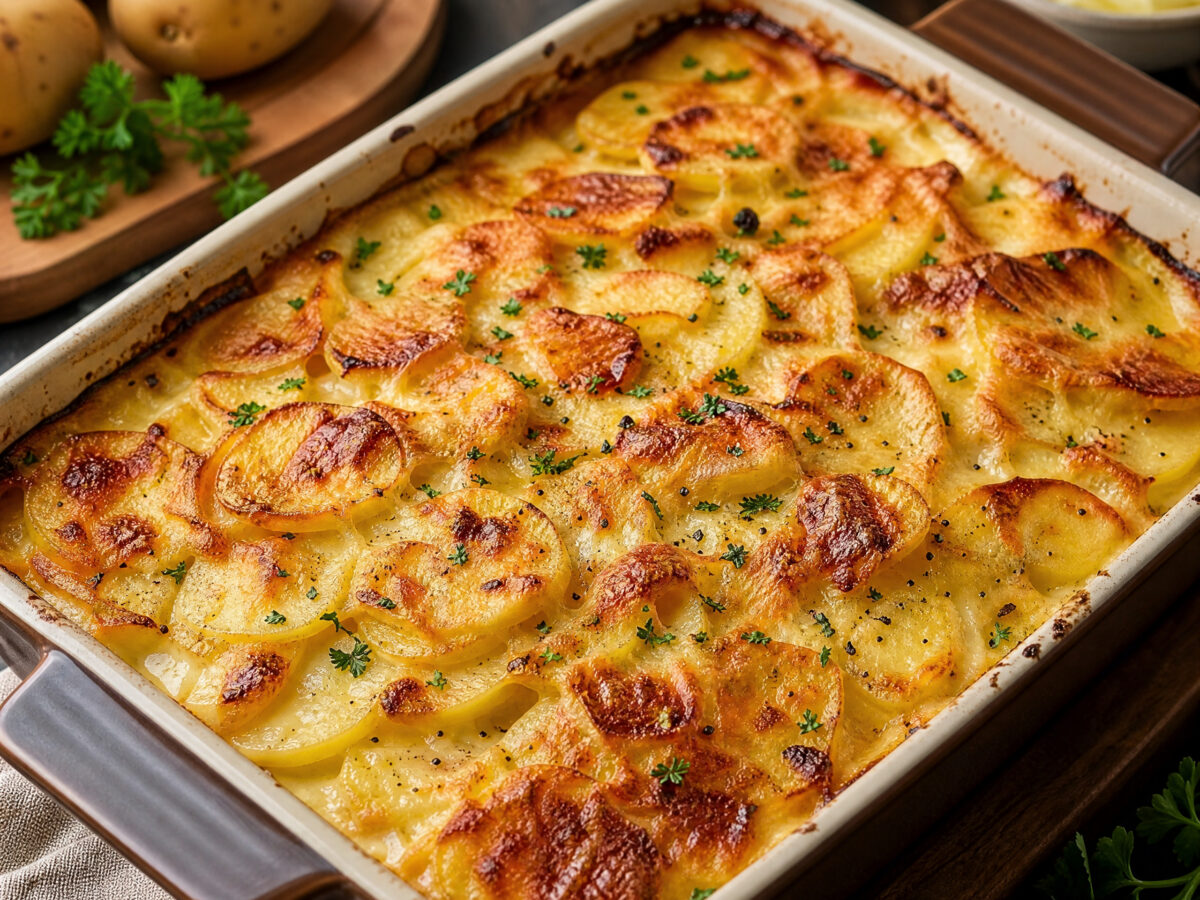 Cremiger Kartoffelauflauf aus Mecklenburg