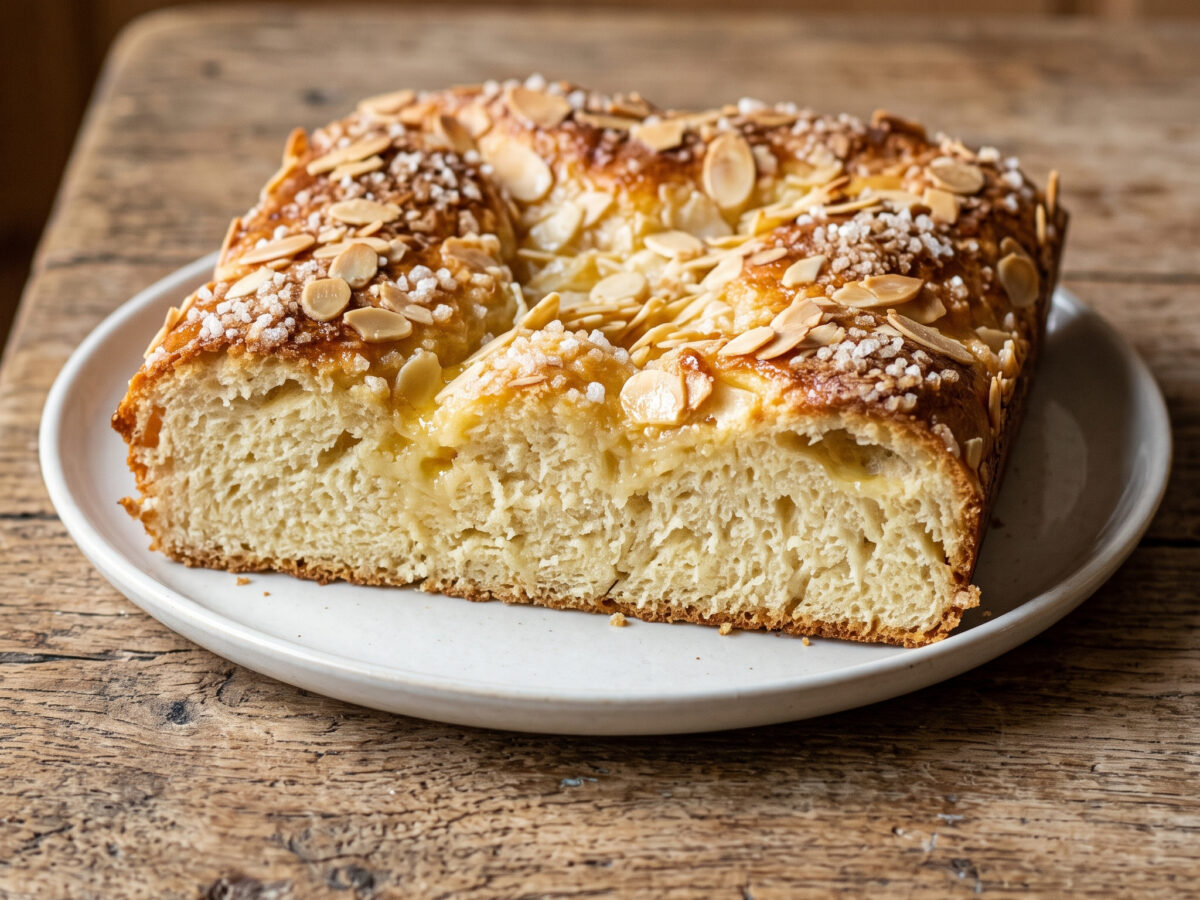 Dithmarscher Butterkuchen mit Mandel-Sahne-Guss