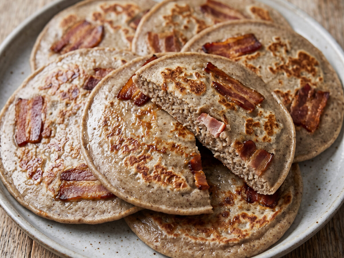 Eifeler Buchweizenpfannkuchen mit Speck