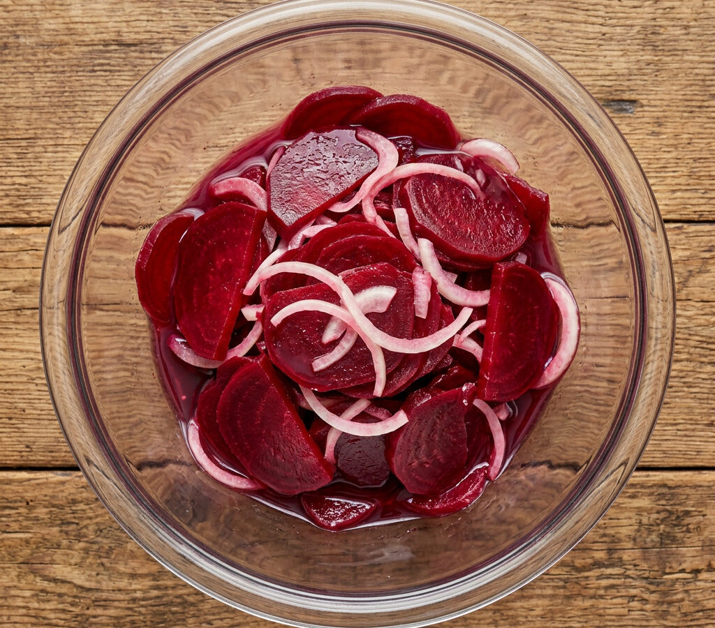 Eingelegte Rote Bete mit Zwiebeln