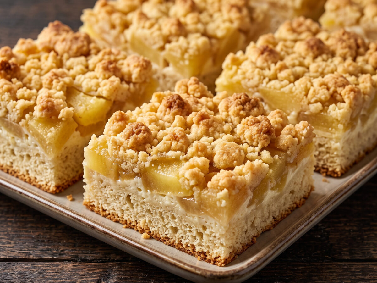 Saftiger Blechkuchen mit Quark-Hefeteig