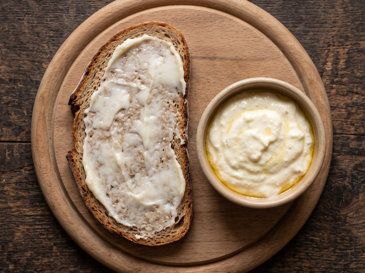 Fettbemme mit Leinölquark