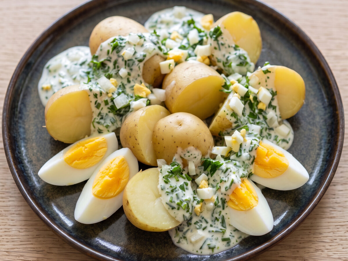 Frankfurter Grüne Soße mit Kartoffeln und Eiern