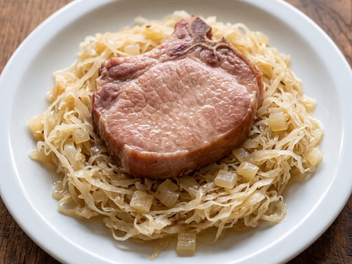 Frankfurter Rippchen mit Sauerkraut