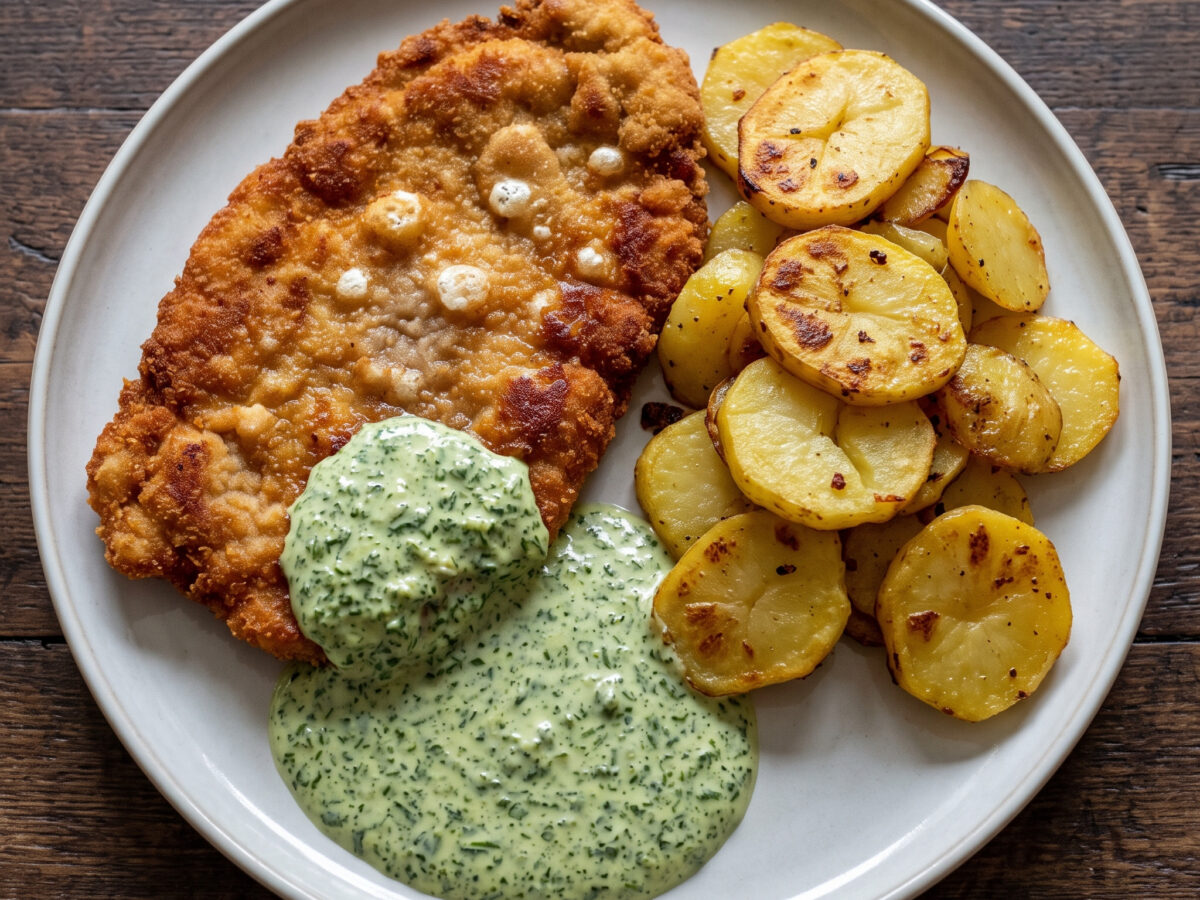 Frankfurter Schnitzel mit Grüner Soße