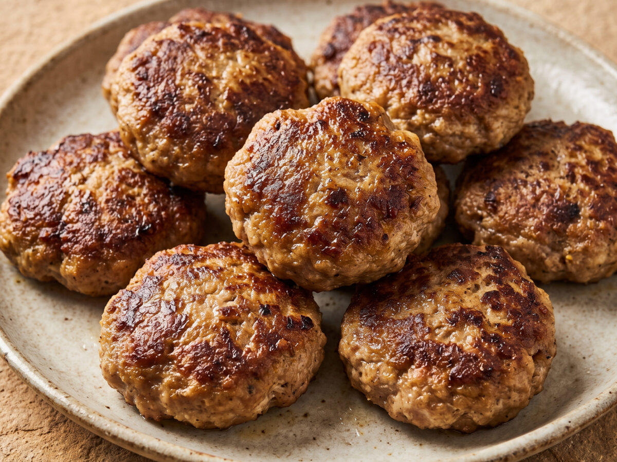 Frikadellen aus gemischtem Hackfleisch