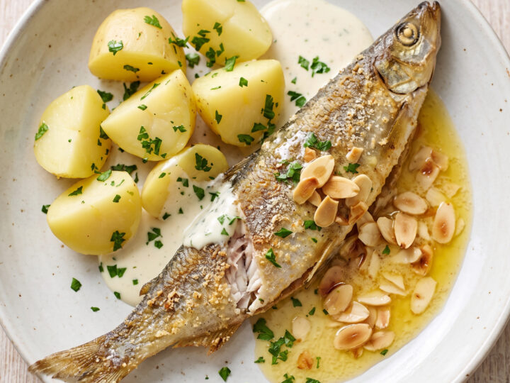 Gebratene Maräne mit Mandelbutter