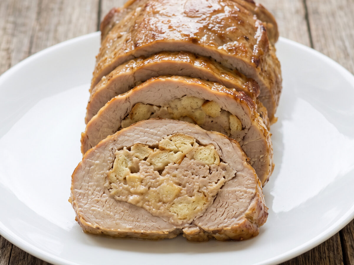 Ein gefüllter Sonntagsbraten aus Schwaben
