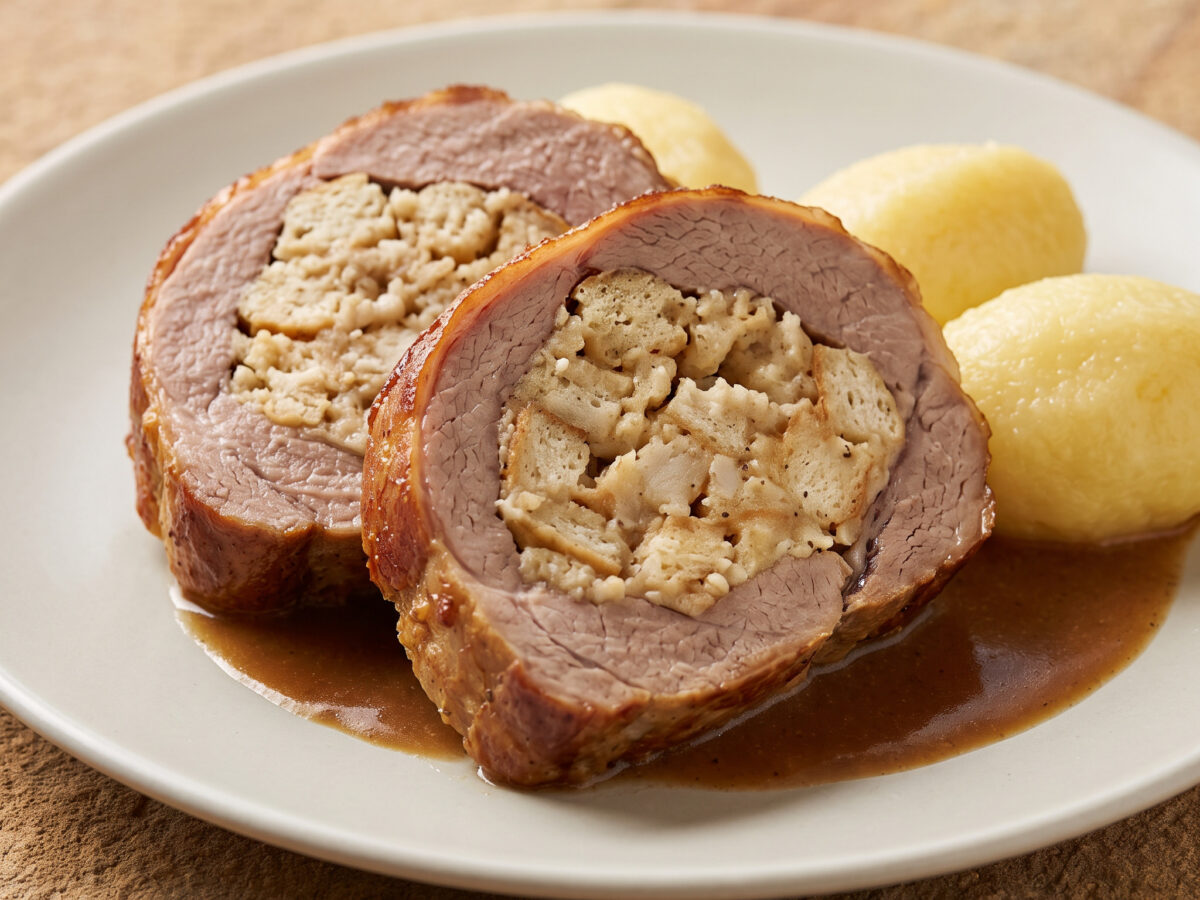 Ein bayerischer Braten mit feiner Füllung