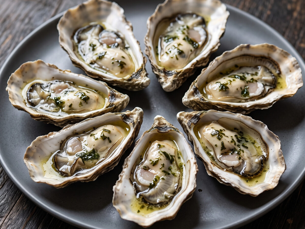 Gegrillte Sylter Royal mit Algenbutter