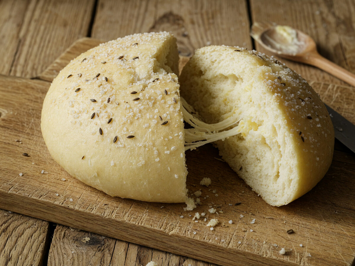 Goldbraune Pfälzer Dampfnudeln mit herzhafter Salzkruste