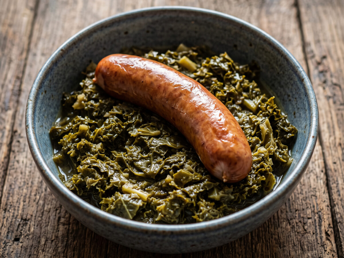 Grünkohl mit Kochwurst