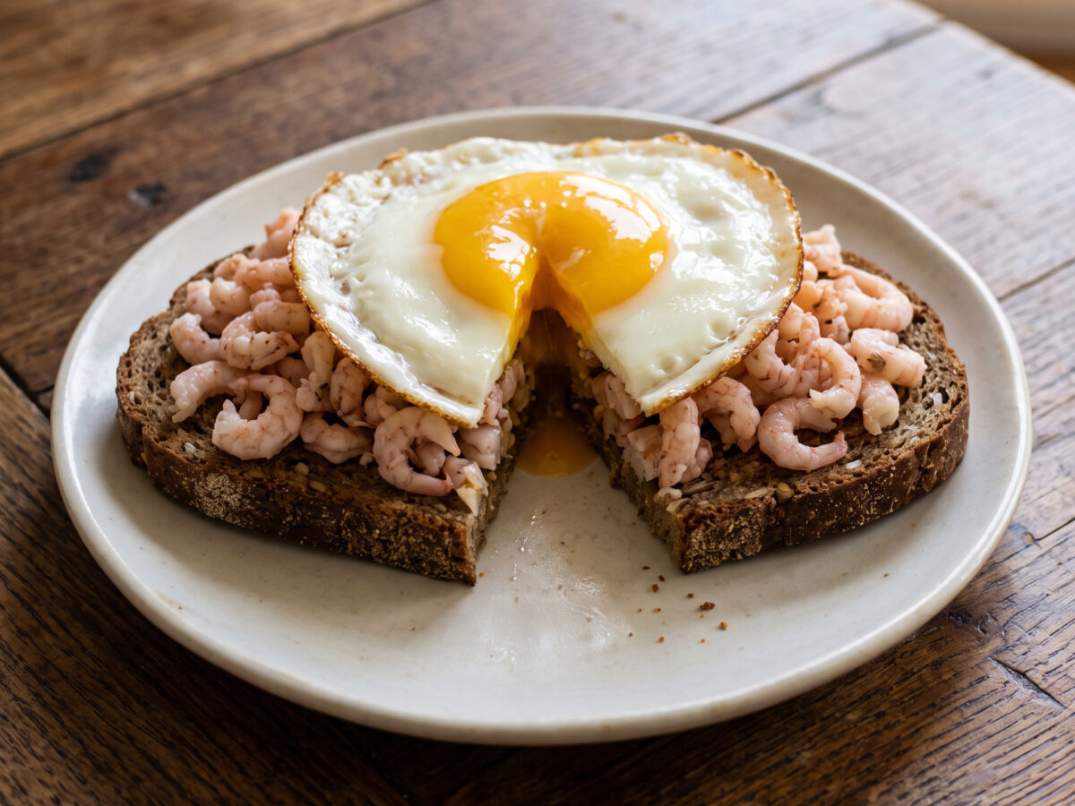 Küstenküche auf kräftigem Schwarzbrot