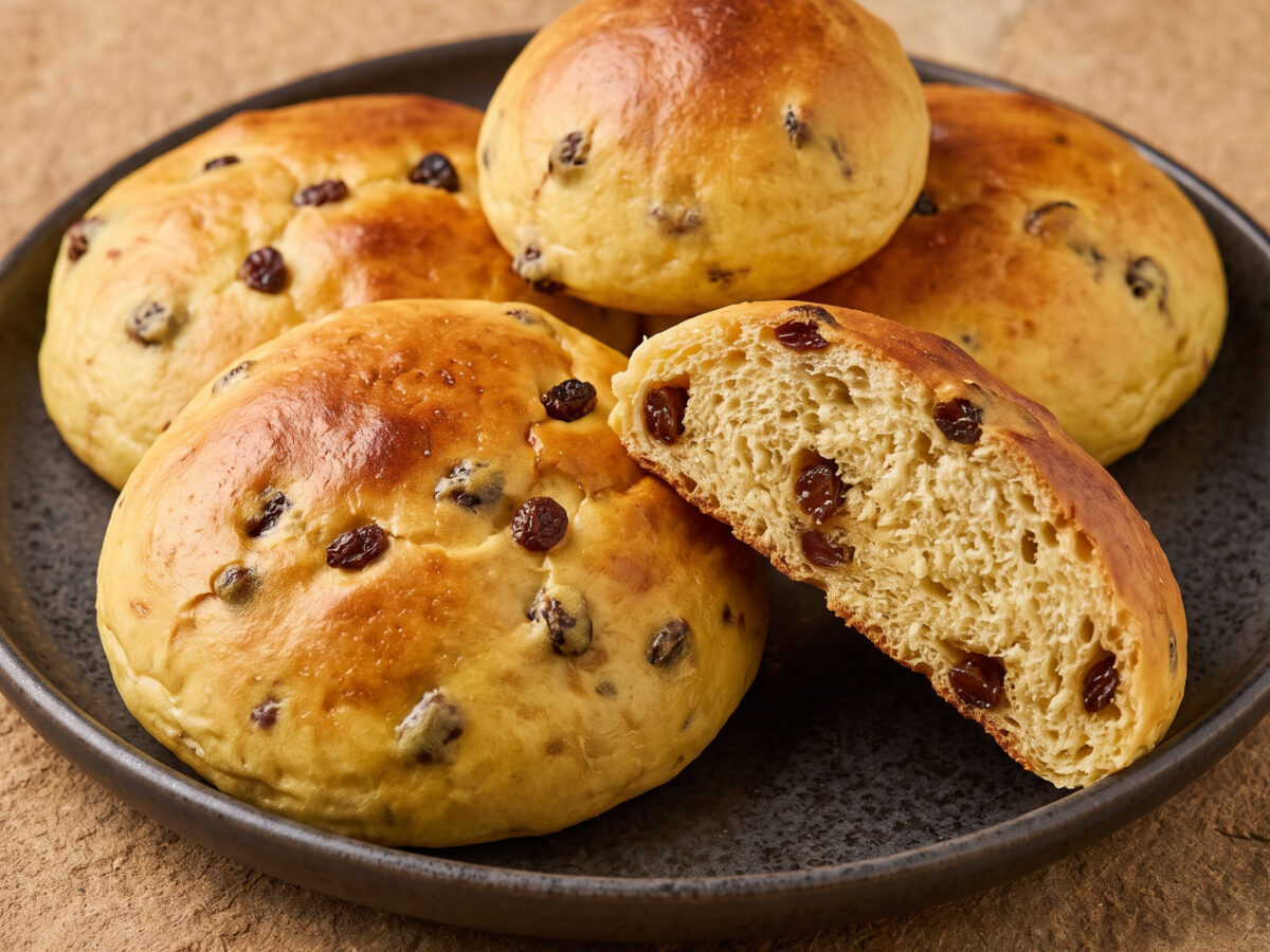 Kleine Hefebrötchen, frisch gebacken