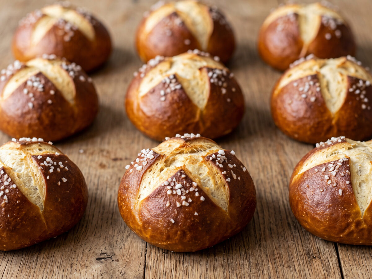 Hamburger Laugenbrötchen