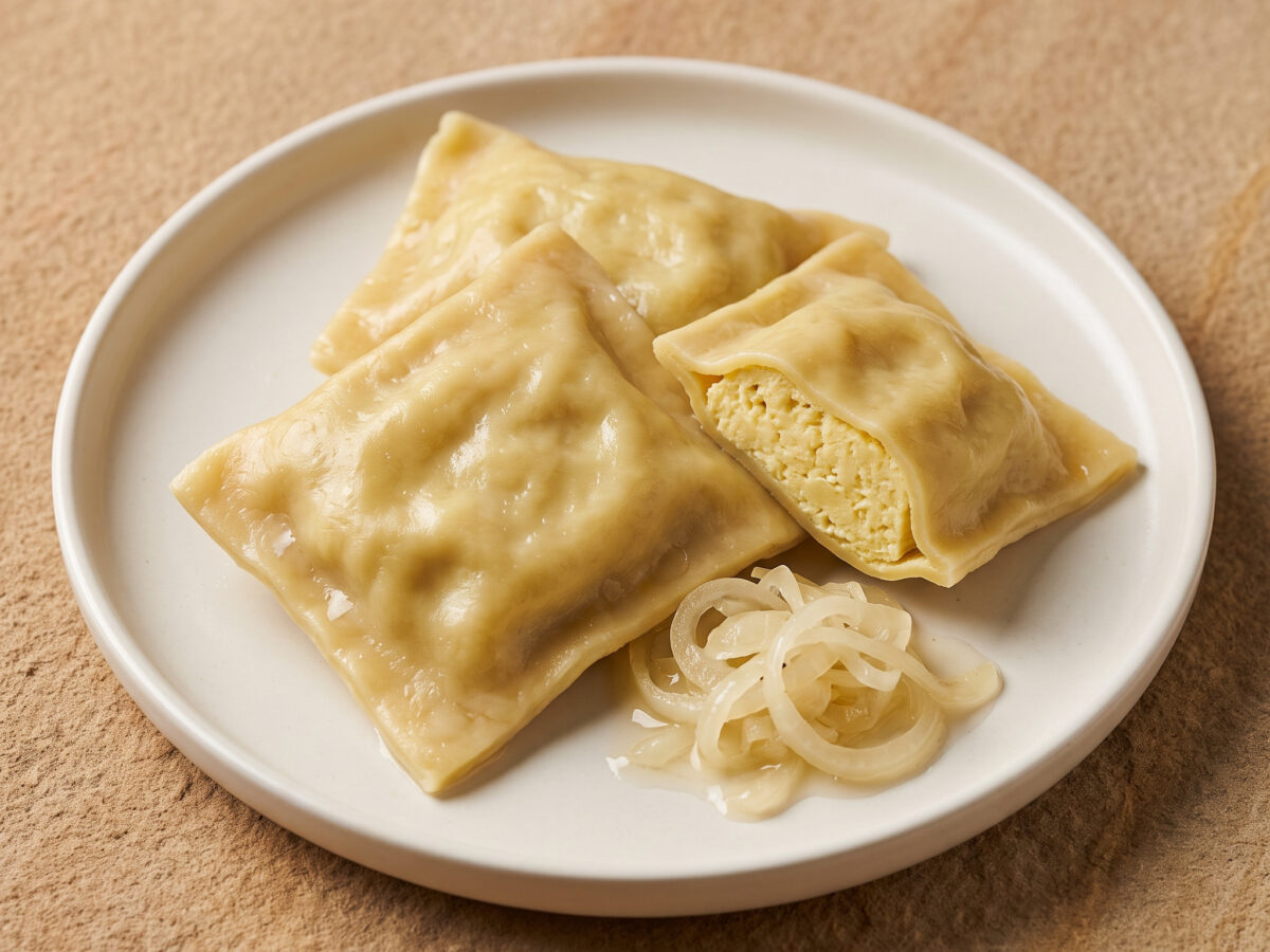 Harzer-Käse-Teigtaschen
