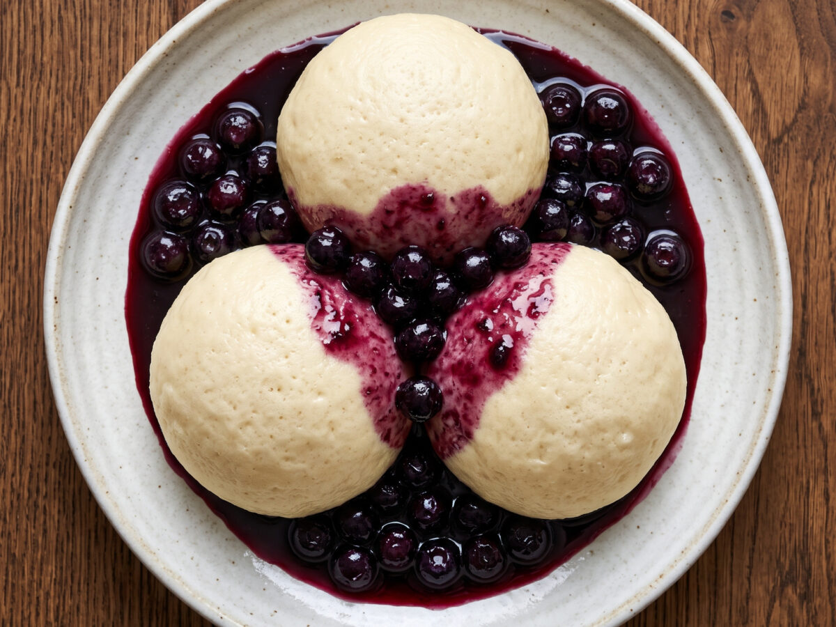 Luftiger Hefeteig, warme Beeren