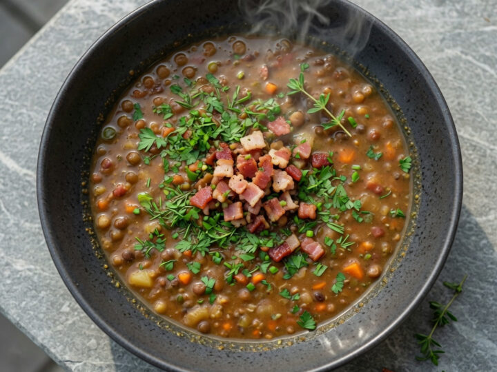 Herzhafte Linsensuppe aus Sachsen