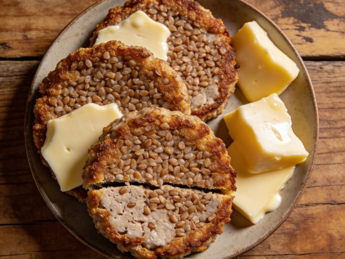 Hessische Buchweizenbratlinge mit Odenwälder Frühstückskäse