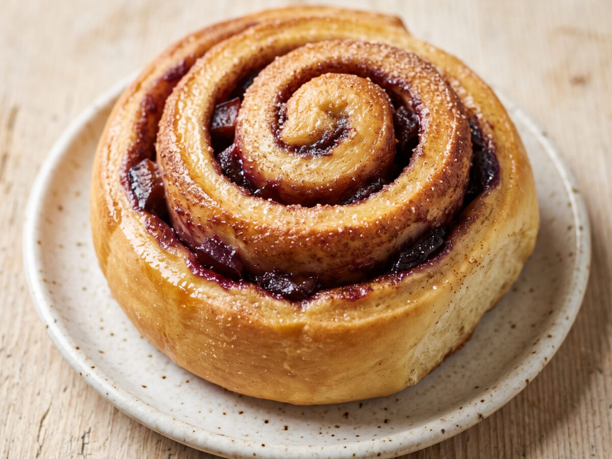 Hessische Butterschnecke mit Pflaumenmus