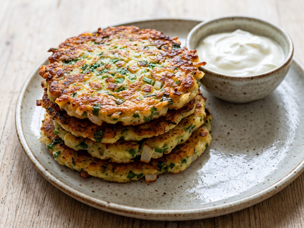 Hessische Kartoffel-Kräuter-Puffer
