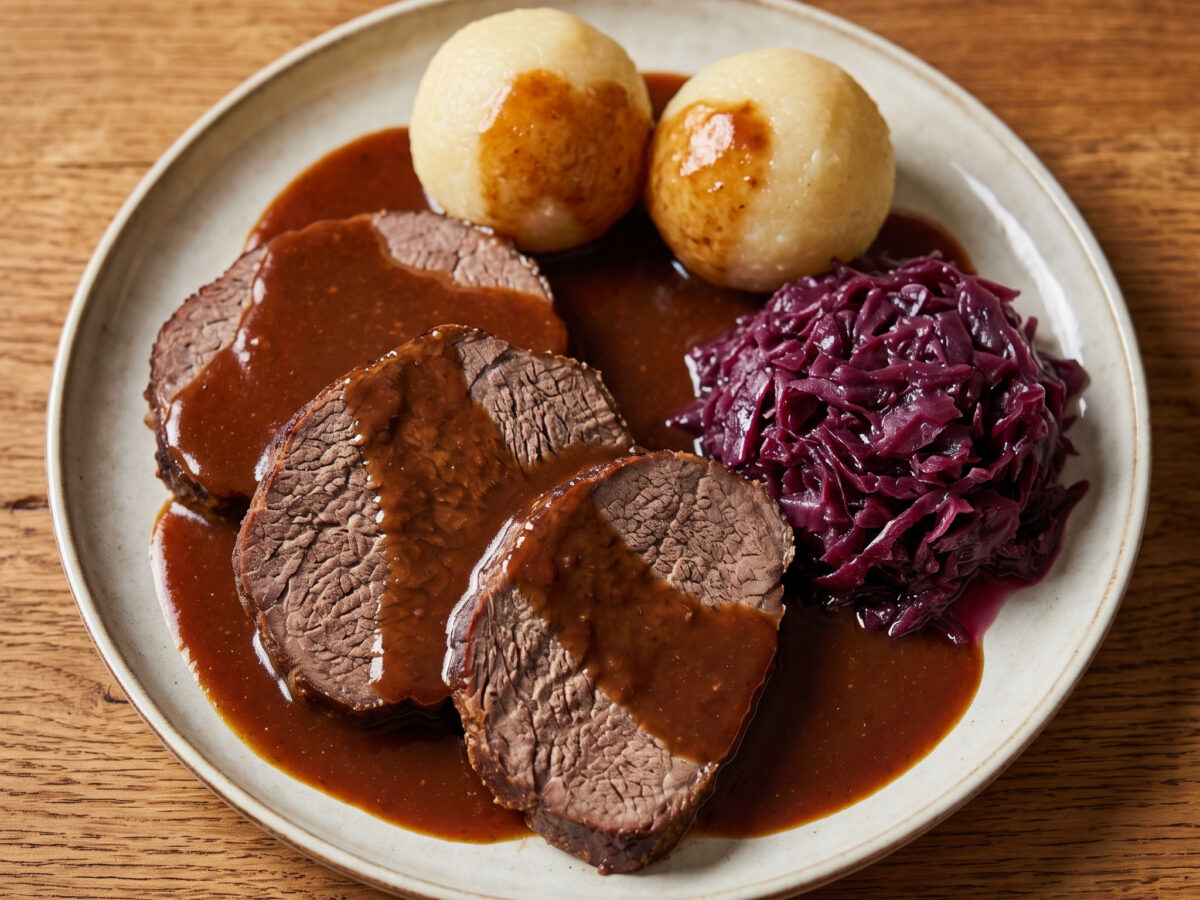 Hessischer Sauerbraten mit Apfelweinbeize
