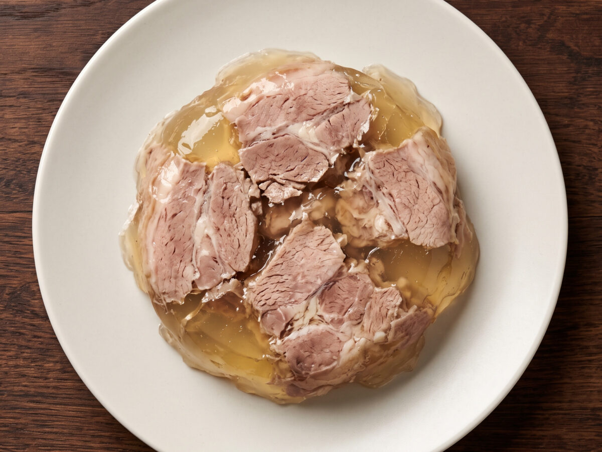 Holsteiner Sauerfleisch mit würzigem Essiggelee