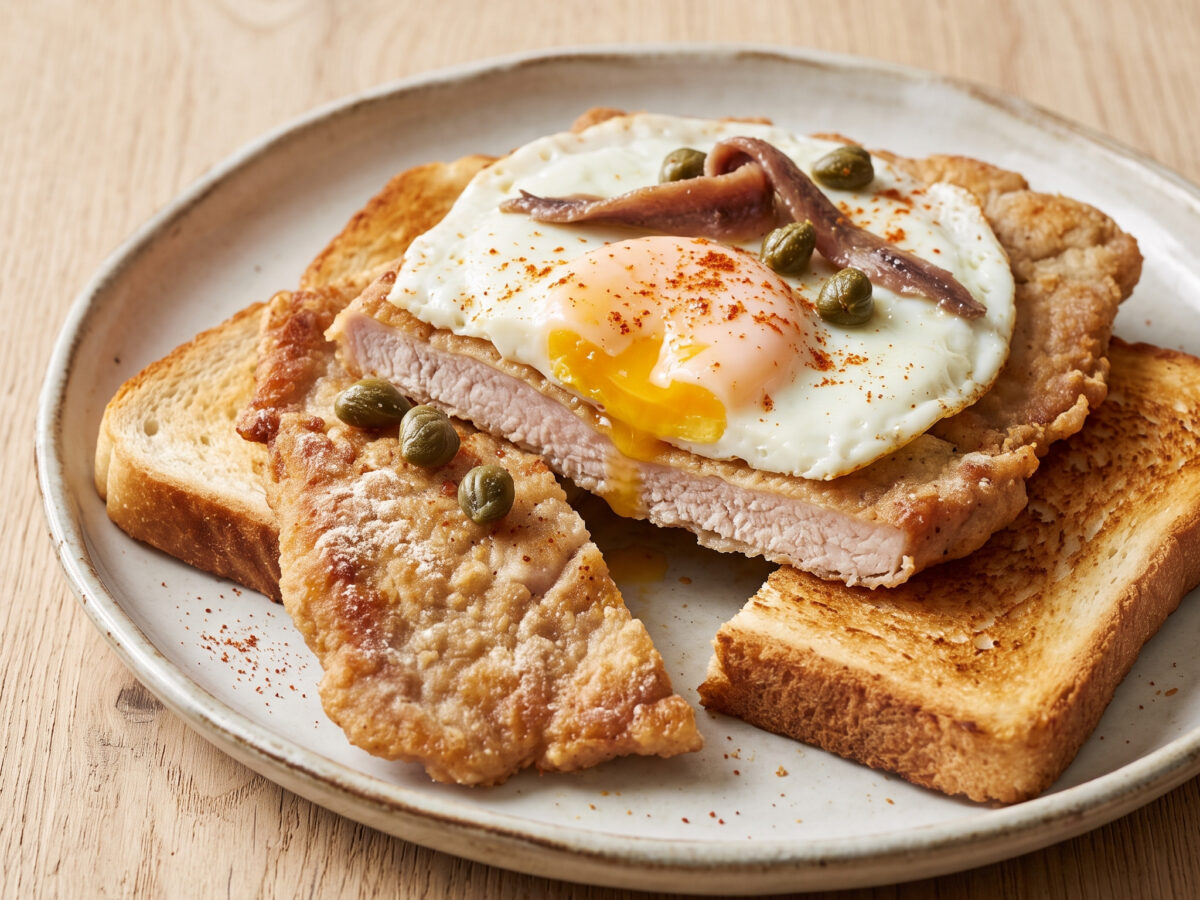 Holsteiner Schnitzel mit Spiegelei