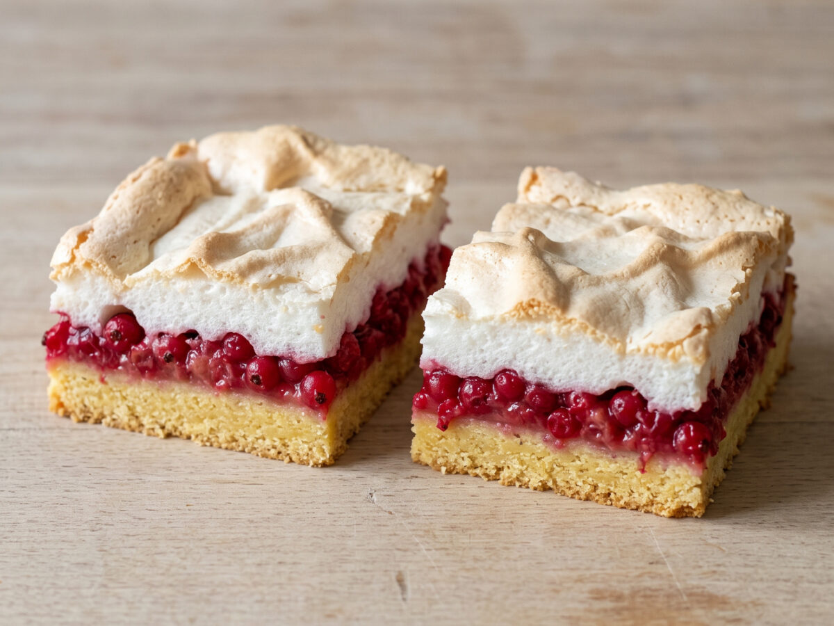 Johannisbeer-Baiser-Kuchen vom Blech