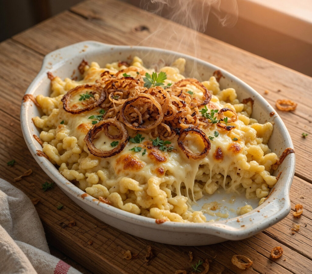 Käsespätzle aus dem Allgäu.