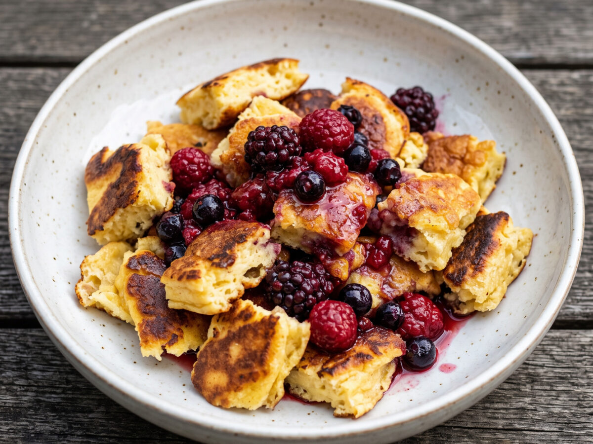 Kaiserschmarrn mit beschwipsten Beeren