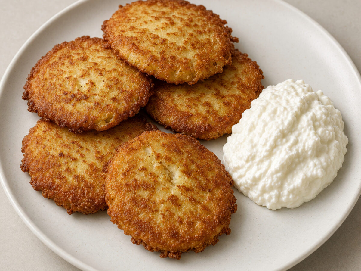Kartoffelplinsen mit Magerquark