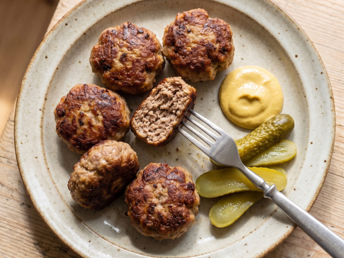 Berliner Fingerfood | Kleine Buletten | Saftig gebraten, würzig im Kern, knusprig außen