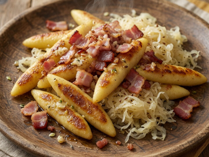 Knusprige Schupfnudeln aus Kartoffelteig