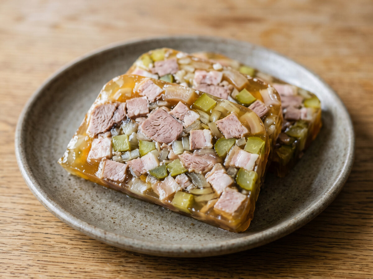 Kopfsülze mit Schweinebacken aus der Lüneburger Heide