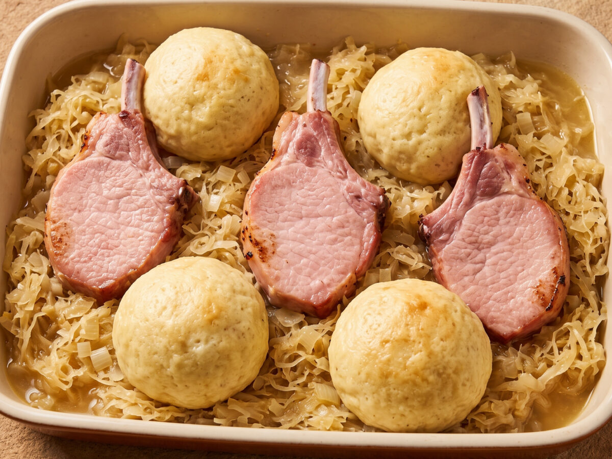 Kraut-Sputel mit Kasseler