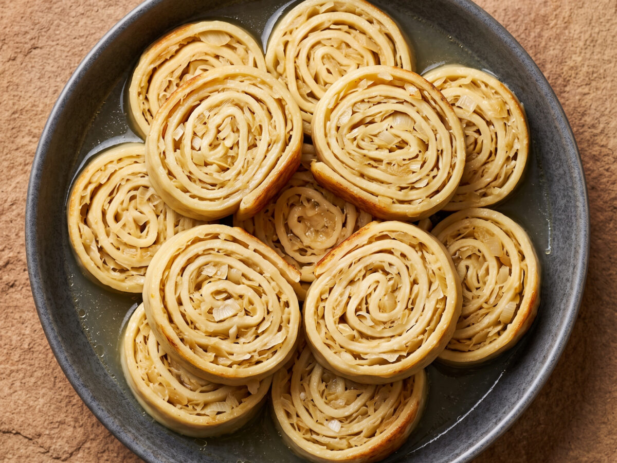 Krautkrapfen, sanft geschmort